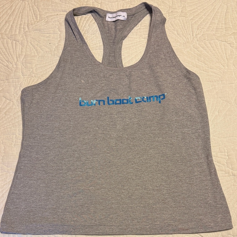 Burn Boot Camp Gray Tank Top